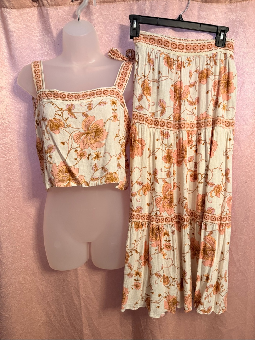 Rose +Olive Resort Collection Boho Skirt Set